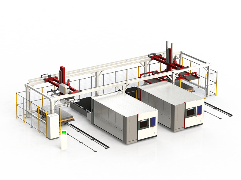 Echipament CNC Laser cu Fibră pentru Tăiere cu Încărcare și Descărcare Automată Smart-HCL30 2