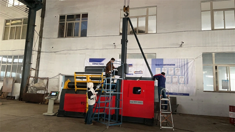 Echipament hidraulic, cu 4 role, de rulare tablă, CNC, W12, 20×2500mm 1
