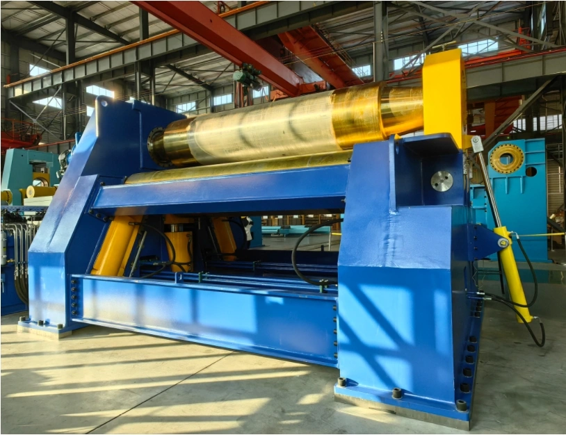 Echipament hidraulic mare, cu 4 role, de îndoire/rulare tablă, W12NC, 80×3500mm 2