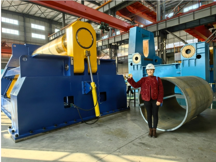 Echipament hidraulic mare, cu 4 role, de îndoire/rulare tablă, W12NC, 80×3500mm 3