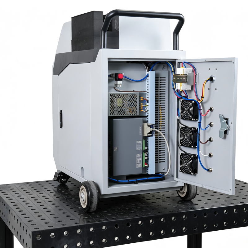 Echipament portabil de curățare laser cu impulsuri, cu răcire cu aer, 200 W / 300 W / 500 W 4
