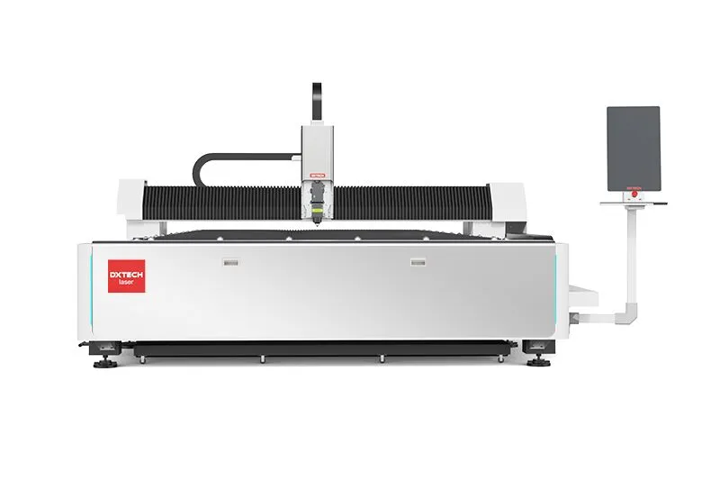 Mașină de tăiere cu laser cu fibră de format mare DXTECH 2560 FP 6000w pentru tăierea oțelului inoxidabil 4